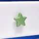 Green Ceramic Star Cabinet Knobs for Nursery